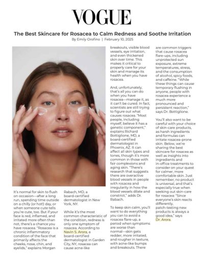 Vogue article featuring Dr. Navin Arora
